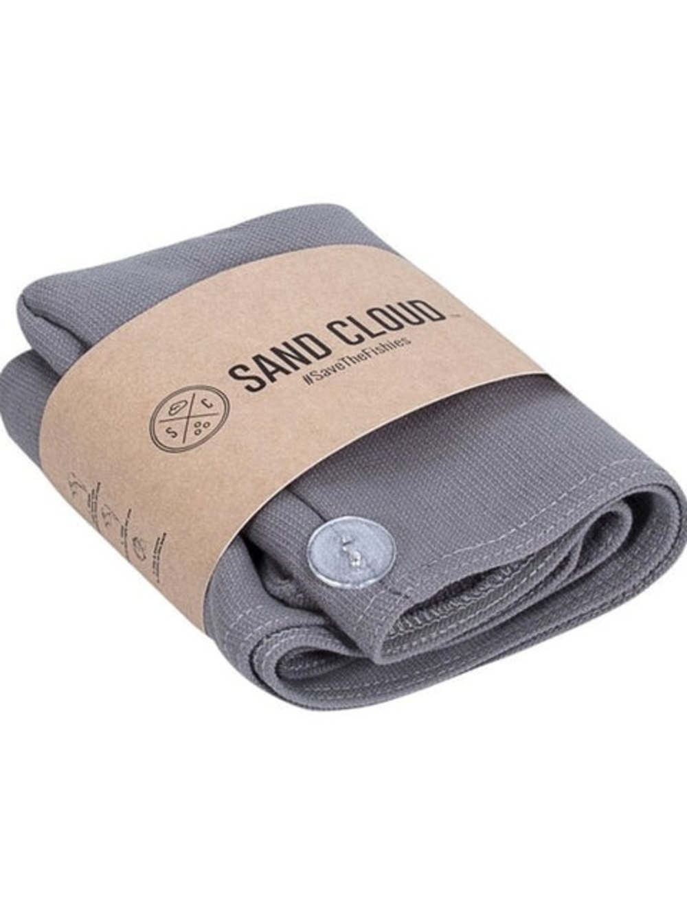 NWT Sand Cloud Terra- Grey Turkish Cotton Hair Drying Towel Turban